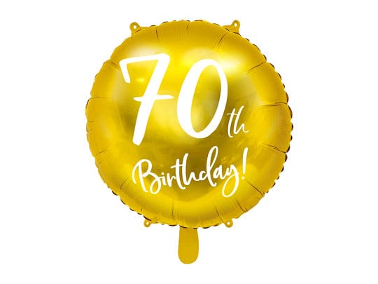 Balloons 70th Birthday Gold Foil Balloon