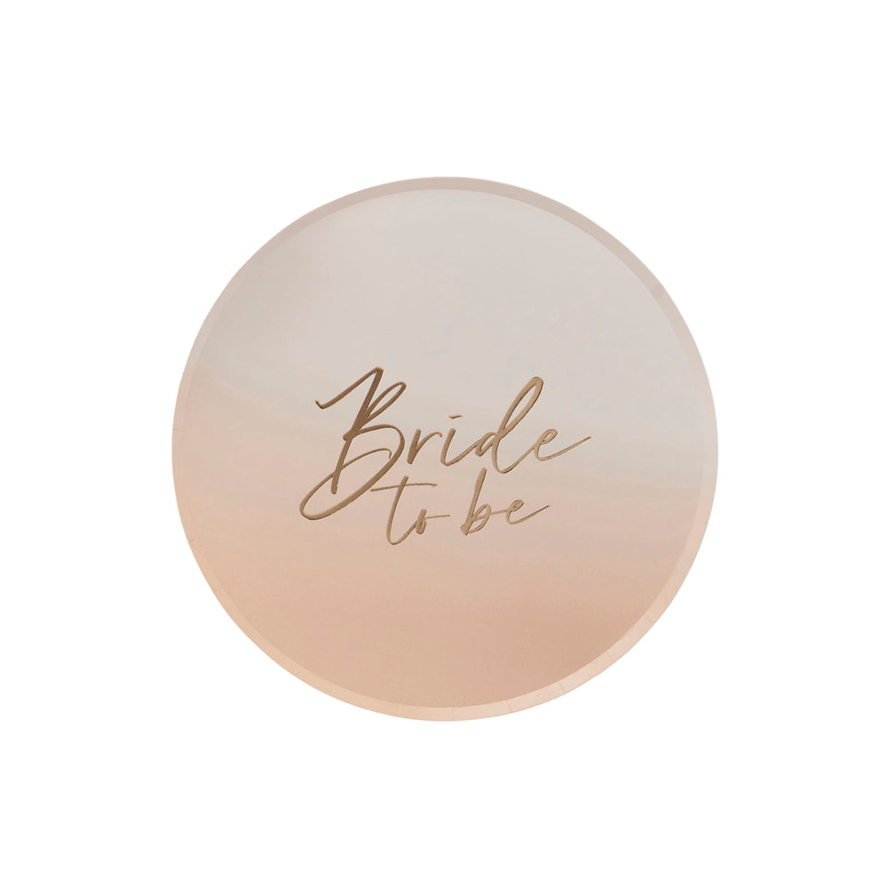8 Pack Bride to Be Paper Plates | Hen Party Supplies UK Disposable Plates Bride to Be Hen Party Plates x 8