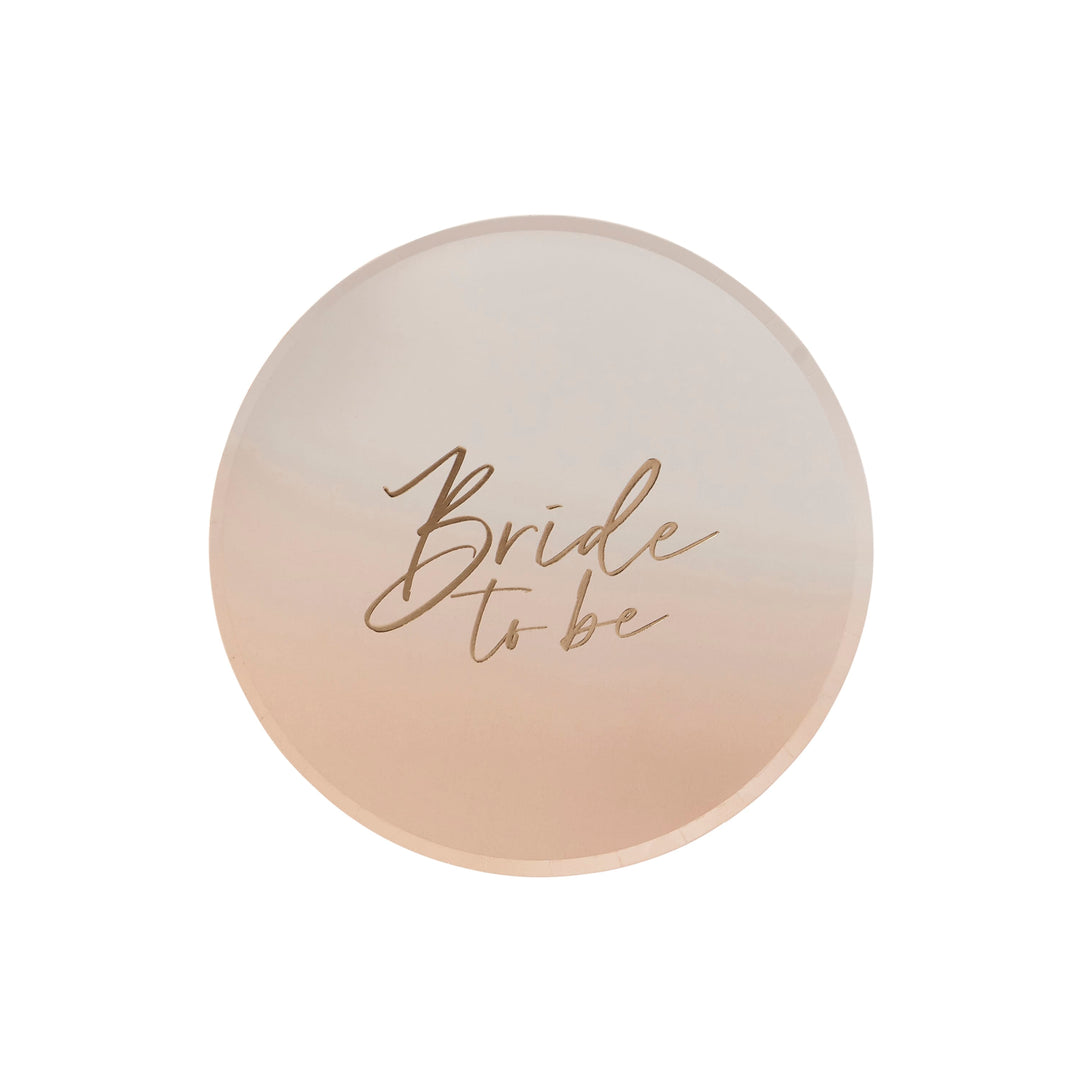 8 Pack Bride to Be Paper Plates | Hen Party Supplies UK Disposable Plates Bride to Be Hen Party Plates x 8