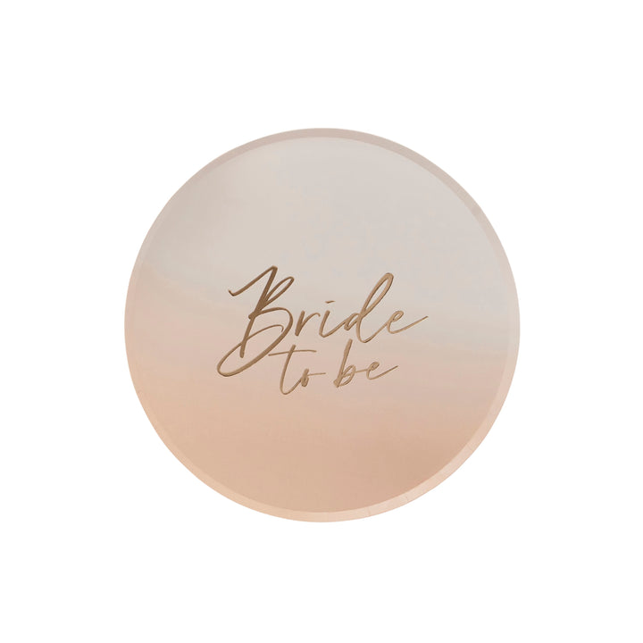 8 Pack Bride to Be Paper Plates | Hen Party Supplies UK Disposable Plates Bride to Be Hen Party Plates x 8