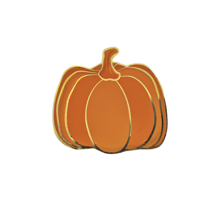 8 Pack Pumpkin Paper Plates | Halloween Party Supplies UK Tableware 8 Pack Pumpkin Paper Plates
