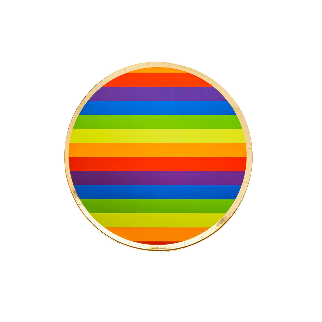8 Pack Rainbow Paper Plates | Pride Party Supplies UK Disposable Plates 8 Pack Rainbow Paper Plates