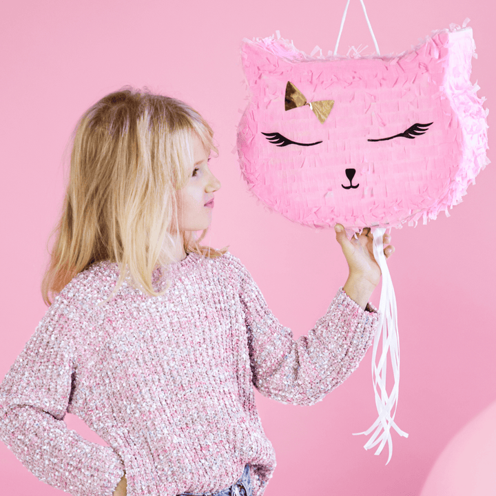 Pink Cat Pinata - Cat Birthday Party Supplies Piñatas Pink Cat Party Pinata