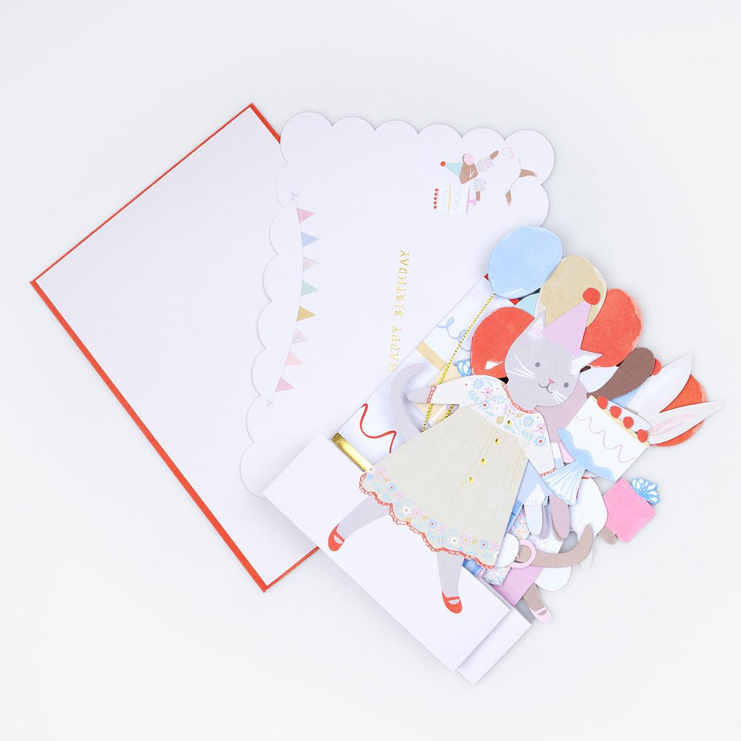 Animal Friends Birthday Card | Meri Meri Greetings Card Animal Friends Birthday Card
