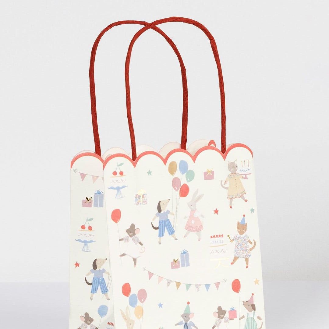 Animal Friends Party Bags x 8 - Meri Meri Party Supplies Party Bags Animal Friends Party Bags x 8