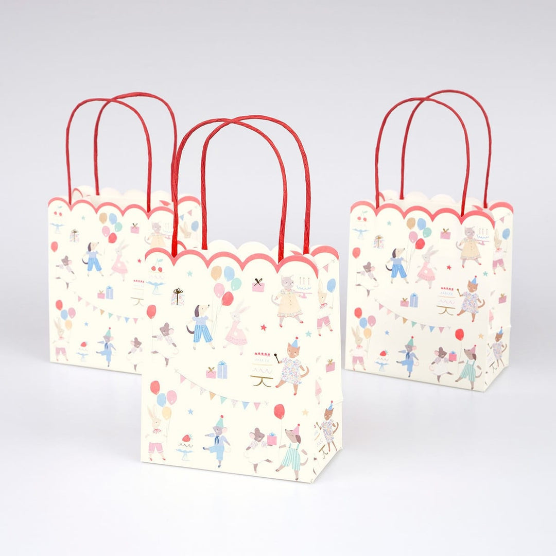 Animal Friends Party Bags x 8 - Meri Meri Party Supplies Party Bags Animal Friends Party Bags x 8