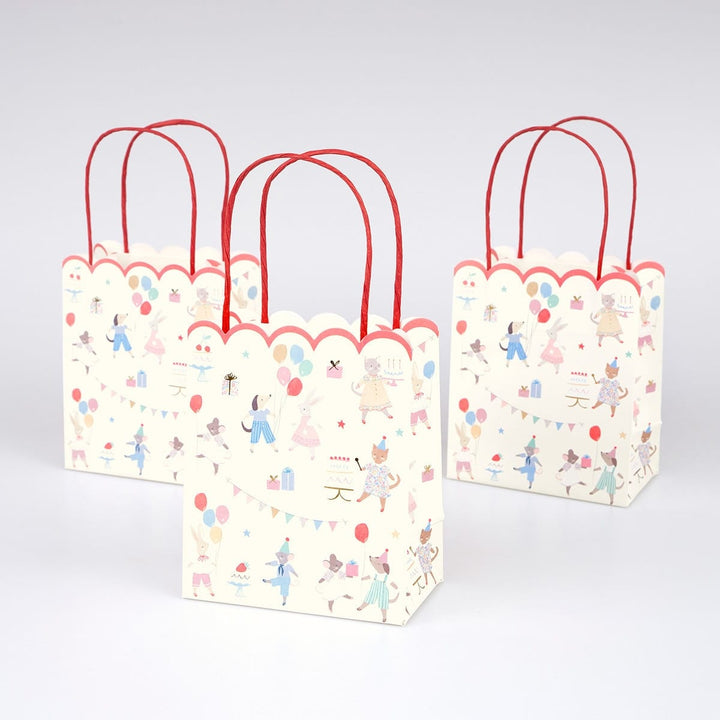 Animal Friends Party Bags x 8 - Meri Meri Party Supplies Party Bags Animal Friends Party Bags x 8