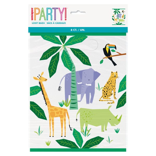 party bags Animal Safari Party Loot Bags x 8