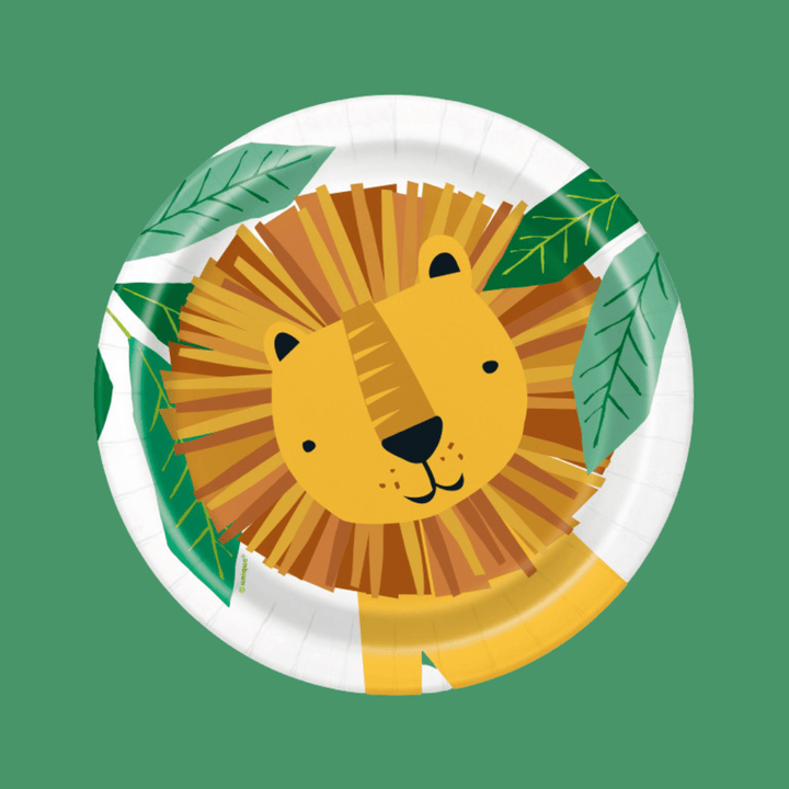 Animal Safari Small Lion Party Plates  Party Supplies Animal Safari Lion Small Party Plates x 8