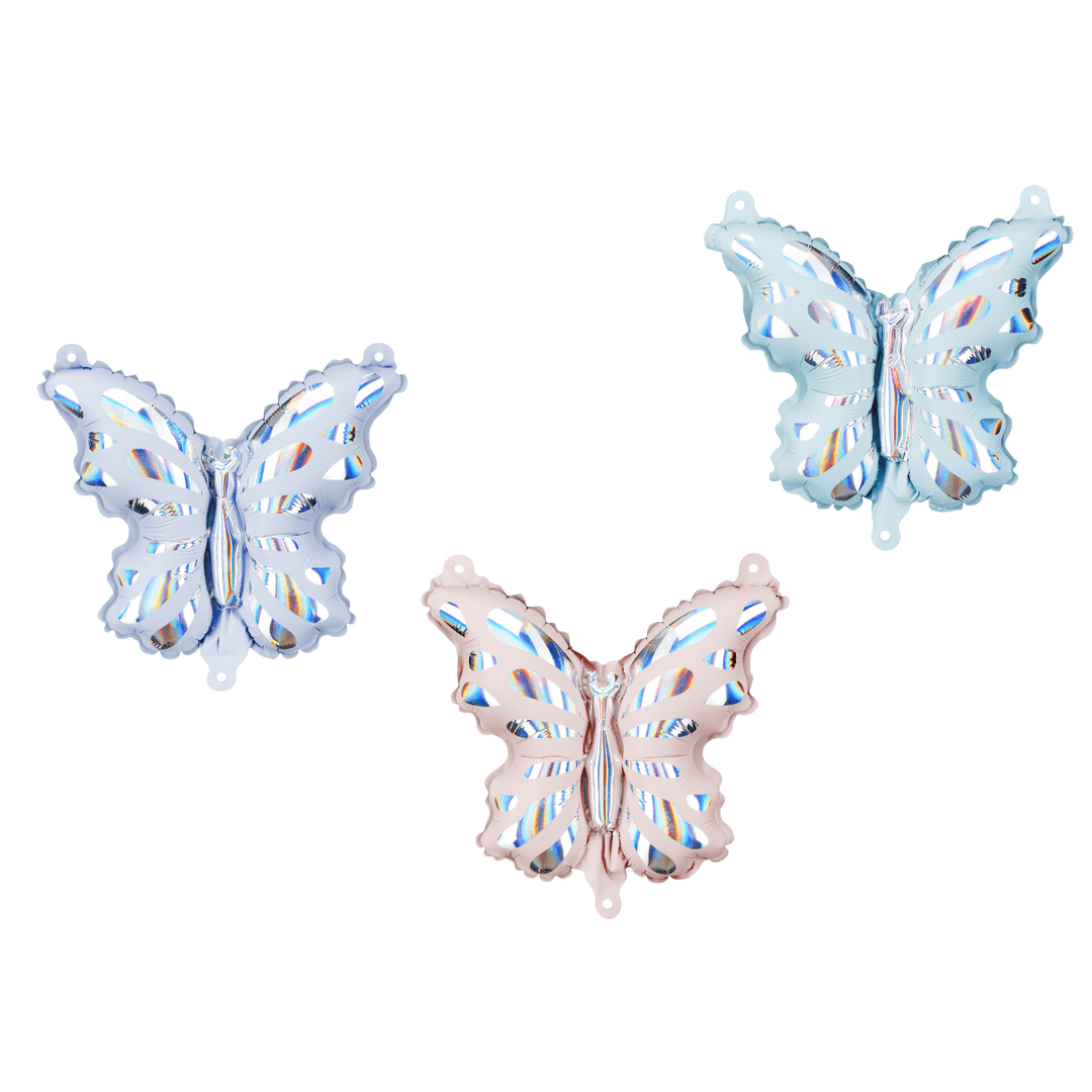 Assorted Butterfly Foil Balloons (9 inch - pack of 21) - Butterfly Party Balloons Foil Balloon Assorted Butterfly Foil Balloons (9 inch - pack of 21)