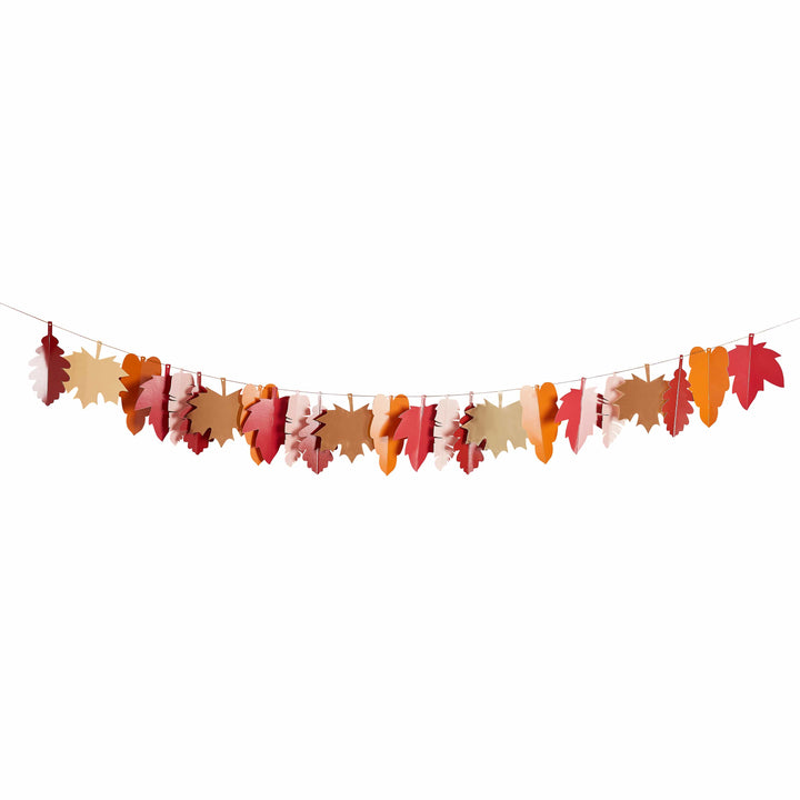 Autumn Leaf Garland - 2m - Halloween &amp; Fall Decorations  Banners Autumn Leaf Garland - 2m