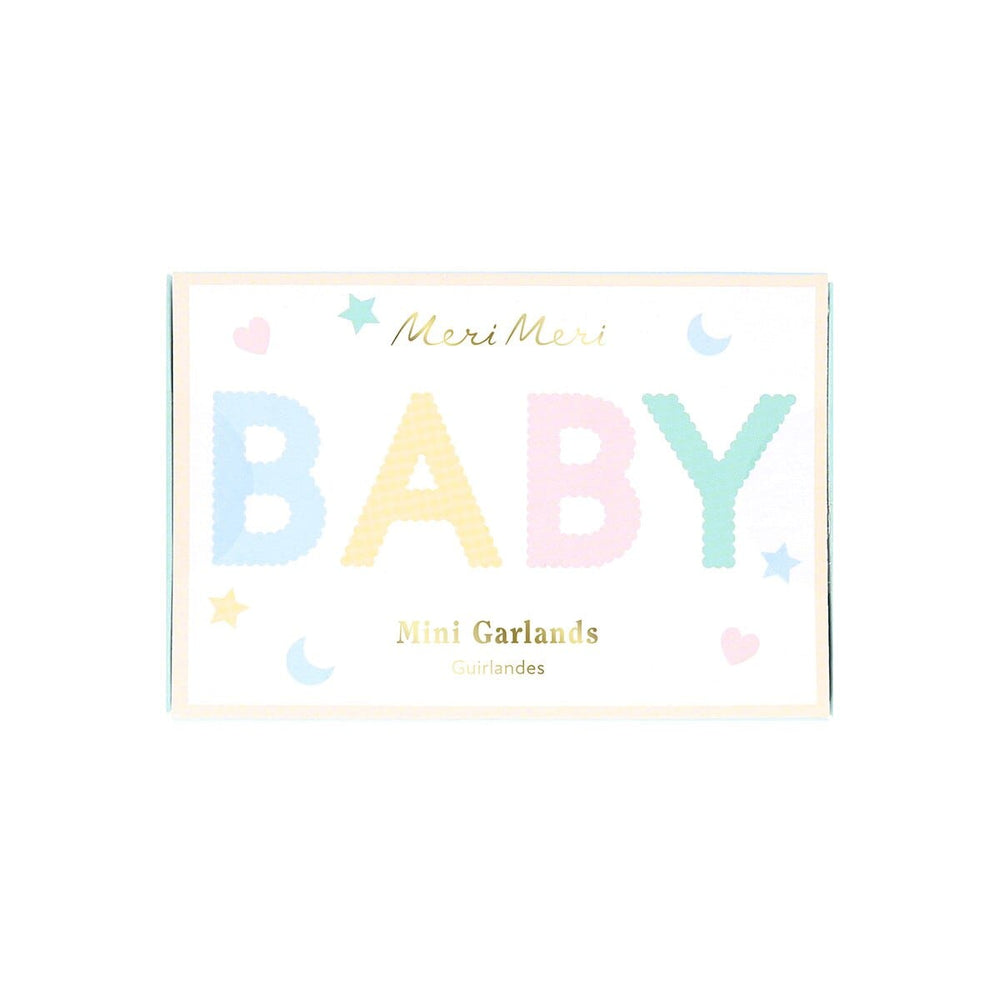 Baby Mini Matchbox Party Garland Set | Meri Meri Bunting Baby Mini Matchbox Party Garland Set