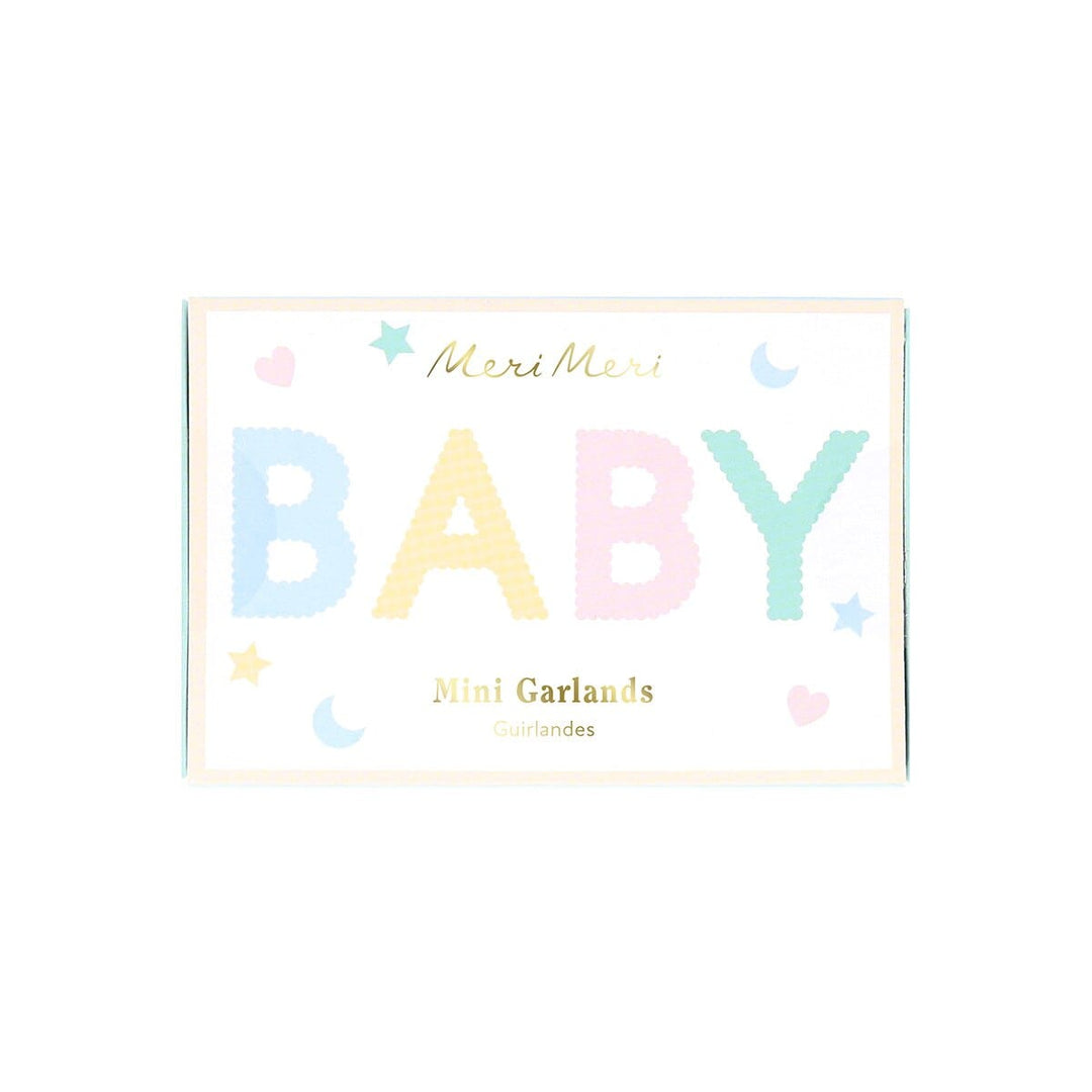 Baby Mini Matchbox Party Garland Set | Meri Meri Bunting Baby Mini Matchbox Party Garland Set