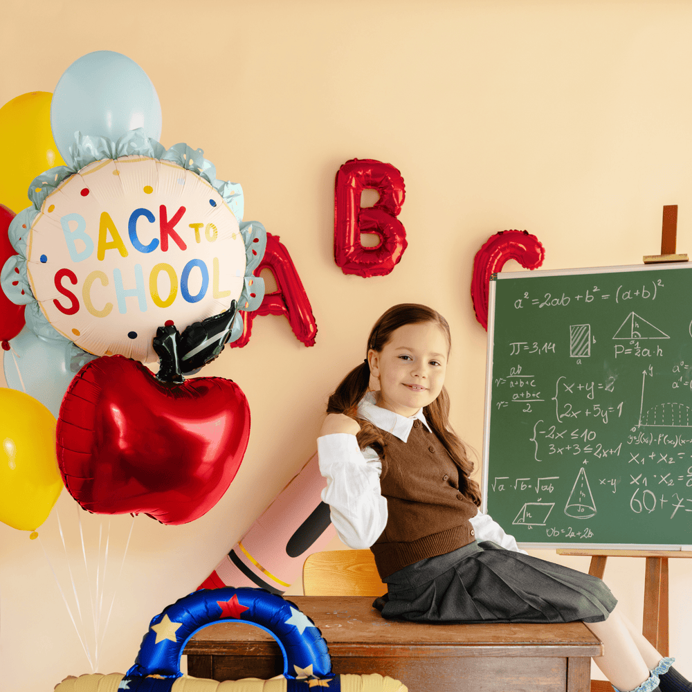 Back to School Scalloped Round Foil Balloon (21 inch) Foil Balloon Back to School Scalloped Round Foil Balloon (21 inch)