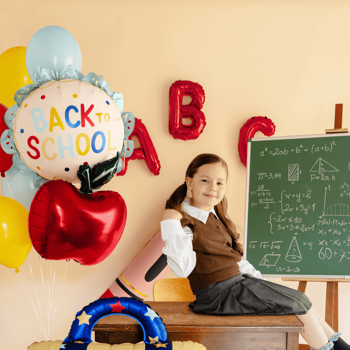 Back to School Scalloped Round Foil Balloon (21 inch) Foil Balloon Back to School Scalloped Round Foil Balloon (21 inch)
