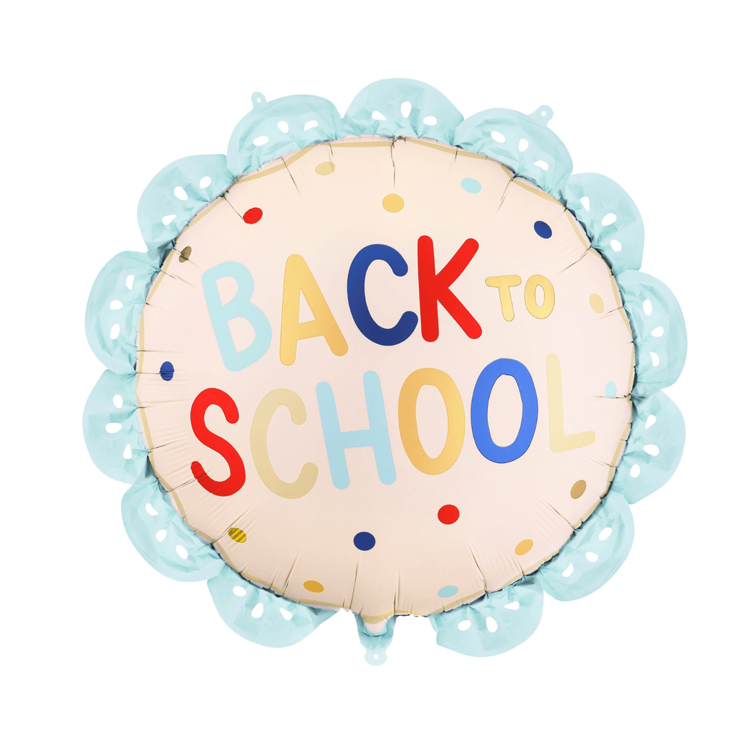Back to School Scalloped Round Foil Balloon (21 inch) Foil Balloon Back to School Scalloped Round Foil Balloon (21 inch)