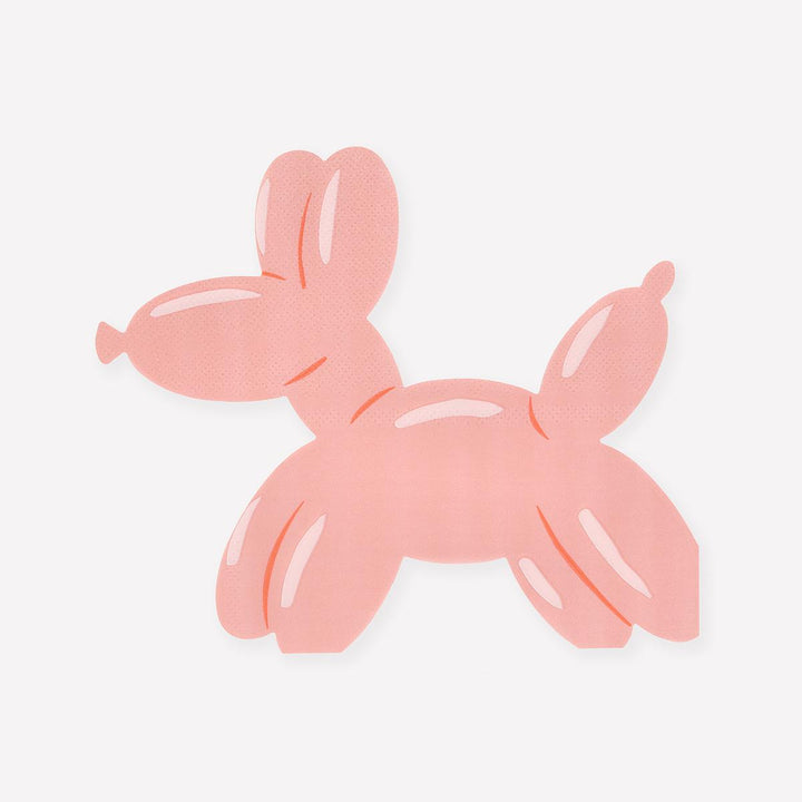 Balloon Dog Party Napkins x 16 party napkins Balloon Dog Party Napkins x 16
