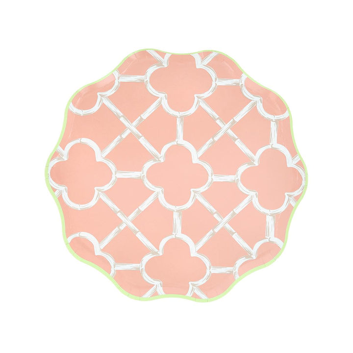 Bamboo Pattern Side Party Plates x 8 | Meri Meri party plates Bamboo Pattern Side Party Plates x 8