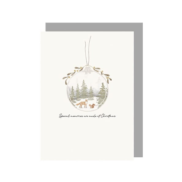 Bauble Christmas Card, Special Memories at Christmas | East of India Greetings Card East of India Bauble Christmas Card - Special Memories at Christmas