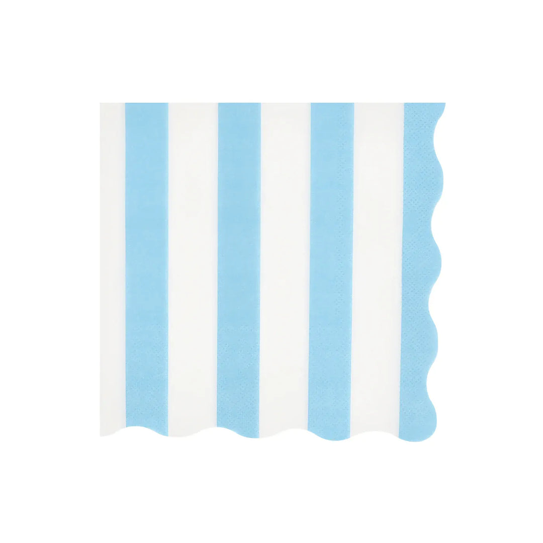 Beach Striped Large Napkins x 16 | Pool Party Meri Meri UK Napkins Beach Striped Large Napkins x 16