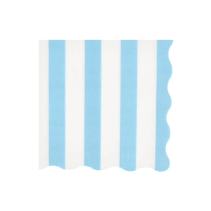 Beach Striped Large Napkins x 16 | Pool Party Meri Meri UK Napkins Beach Striped Large Napkins x 16