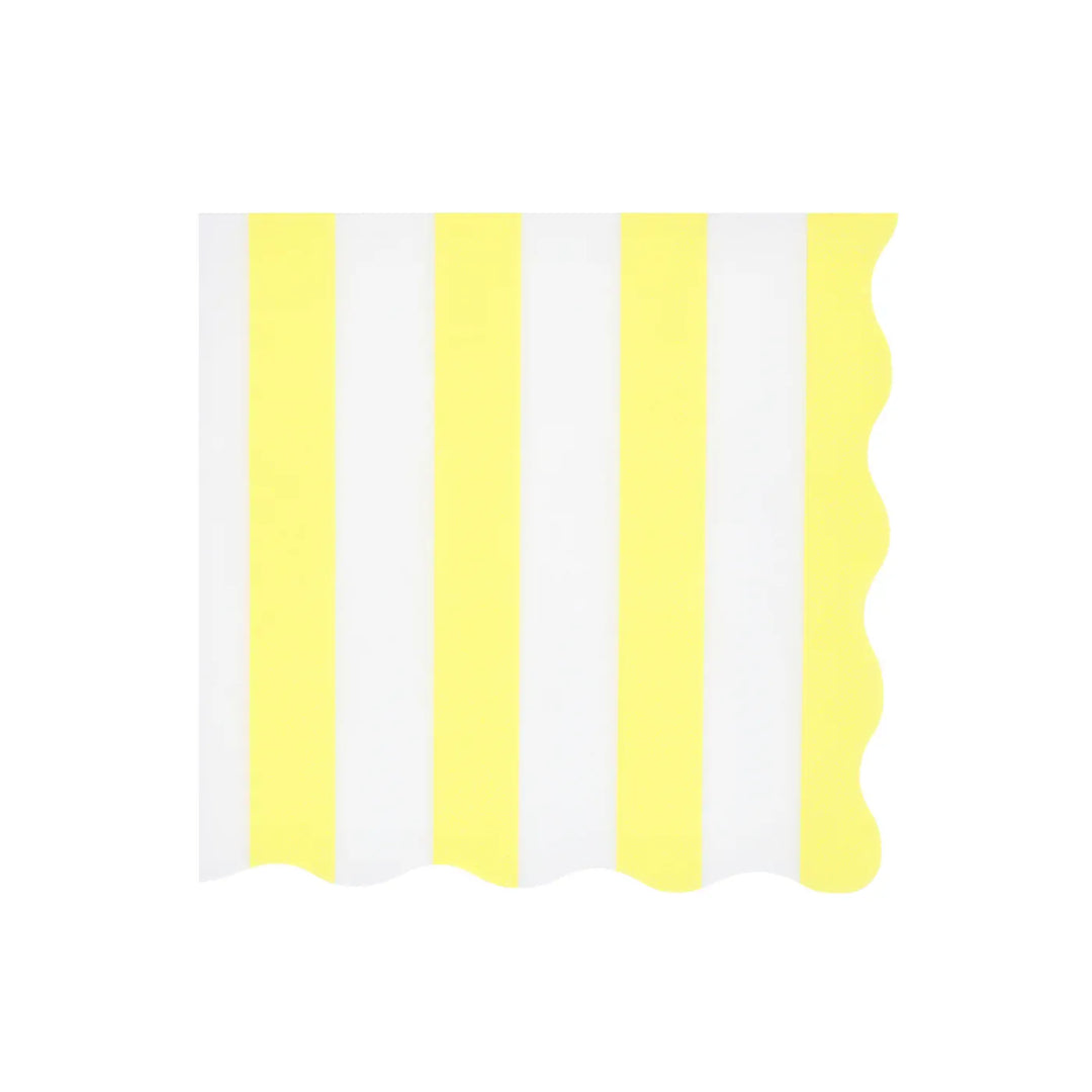 Beach Striped Large Napkins x 16 | Pool Party Meri Meri UK Napkins Beach Striped Large Napkins x 16