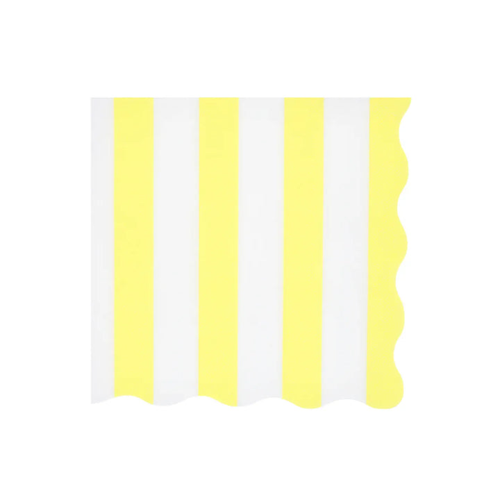 Beach Striped Large Napkins x 16 | Pool Party Meri Meri UK Napkins Beach Striped Large Napkins x 16