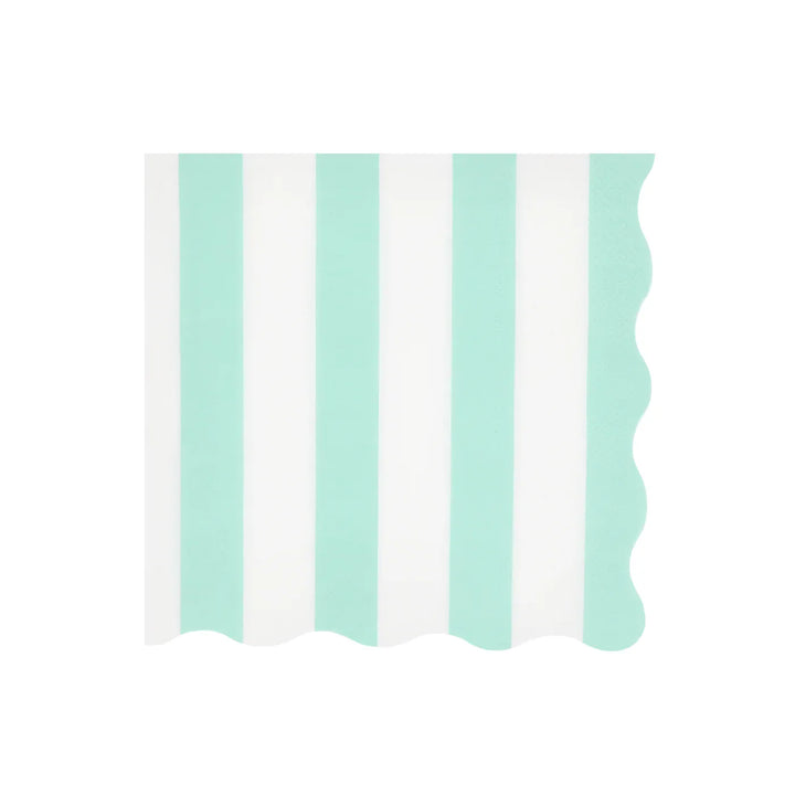 Beach Striped Large Napkins x 16 | Pool Party Meri Meri UK Napkins Beach Striped Large Napkins x 16