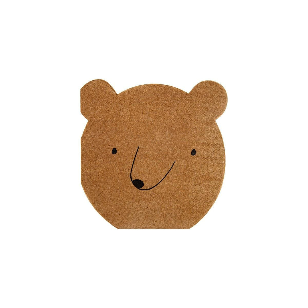 Bear Small Party Napkins x 20 | Meri Meri party napkins Bear Small Party Napkins x 20