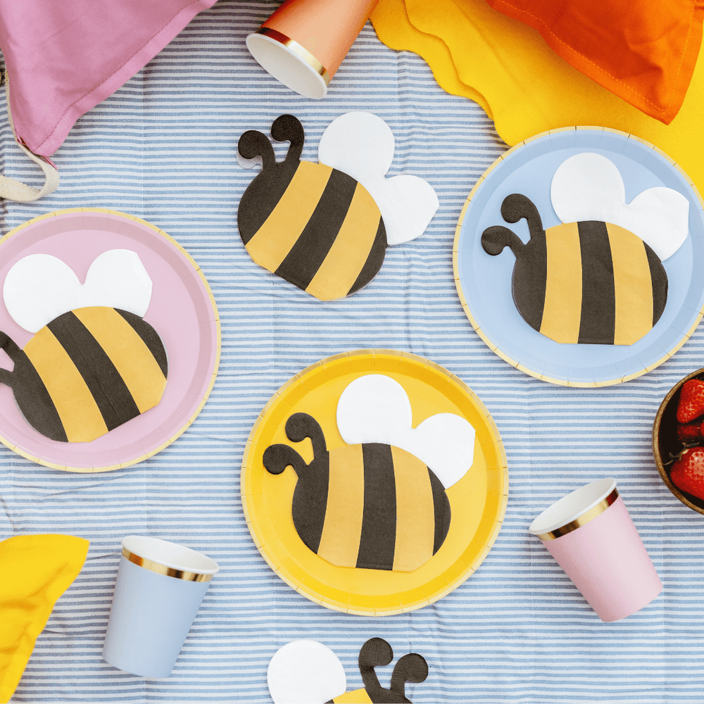 Bee Party Napkins x 12 Napkins Bee Party Napkins x 12