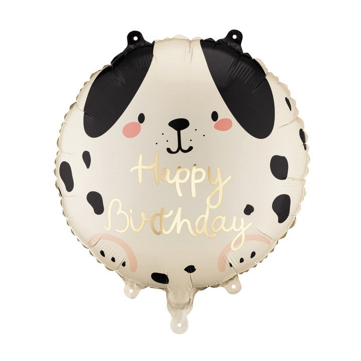 Beige Dog Happy Birthday Foil Balloon - Puppy Party Supplies Foil Balloon Beige Dog Happy Birthday Foil Balloon