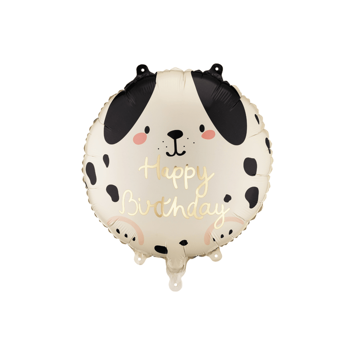 Beige Dog Happy Birthday Foil Balloon - Puppy Party Supplies Foil Balloon Beige Dog Happy Birthday Foil Balloon