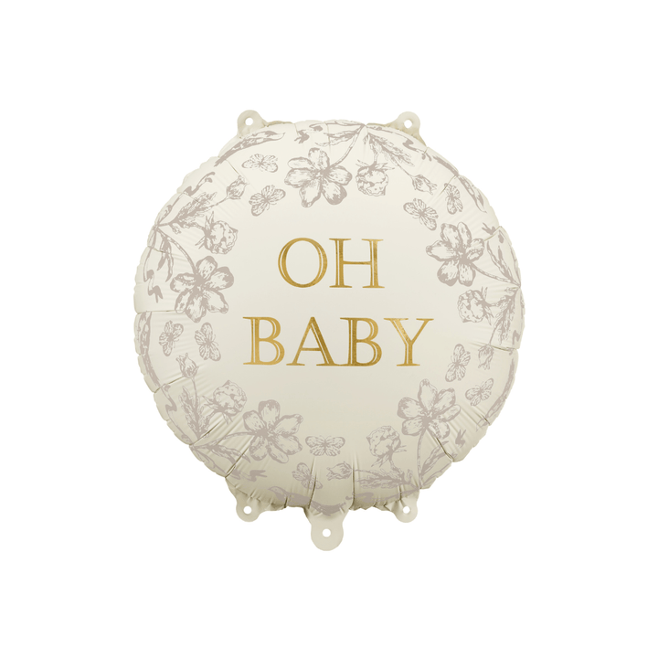 Beige & Gold Oh Baby Foil Balloon Balloons Beige & Gold Oh Baby Foil Balloon