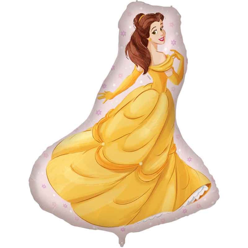 Belle Foil Balloon | Disney Princess Party Decorations Foil Balloon Disney Princess Belle Supershape Foil Balloon (38 inch)