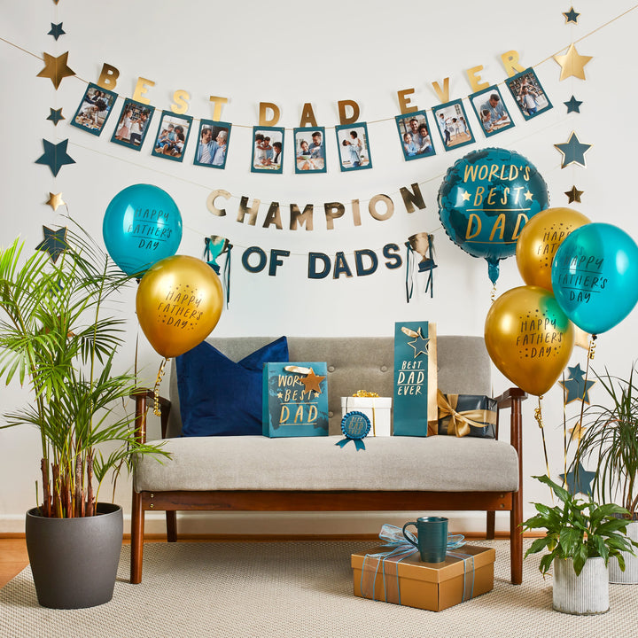 Best Dad Ever Photo Frame Banner - Father&