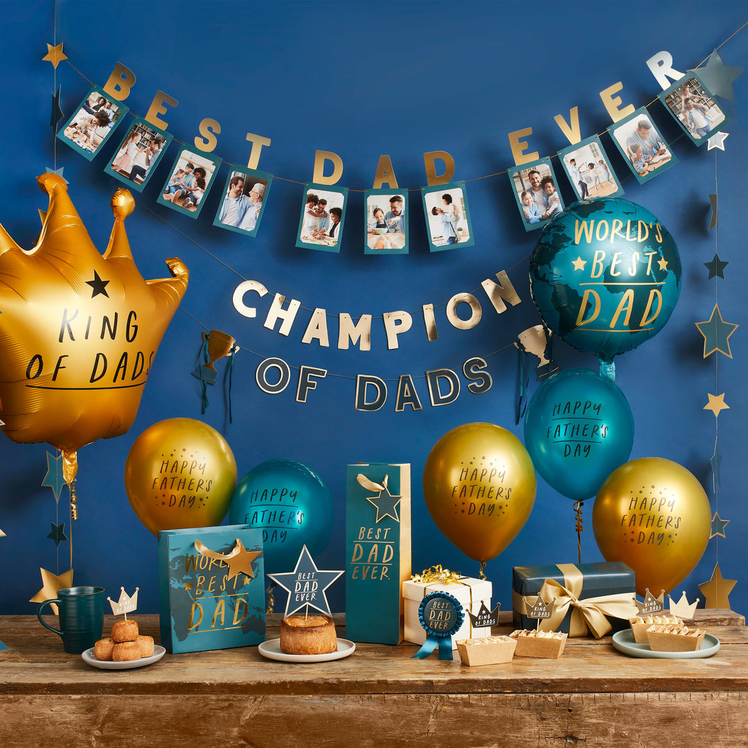 Best Dad Ever Photo Frame Banner - Father&