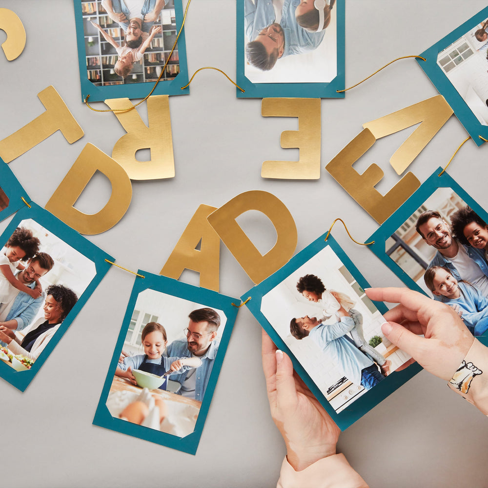 Best Dad Ever Photo Frame Banner - Father's Day Decorations - Little Big Party Banners Best Dad Ever Photo Frame Banner