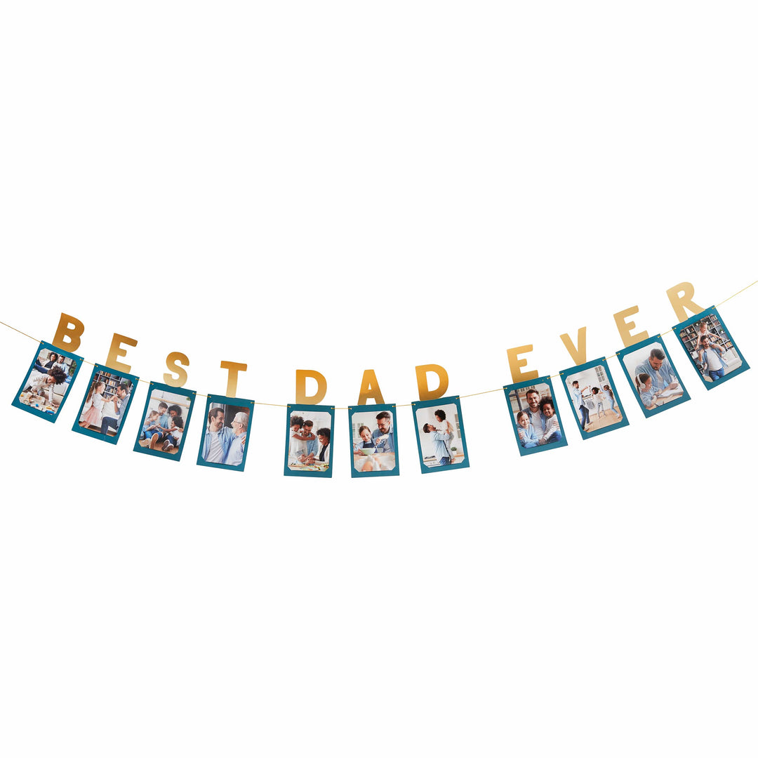 Best Dad Ever Photo Frame Banner - Father&