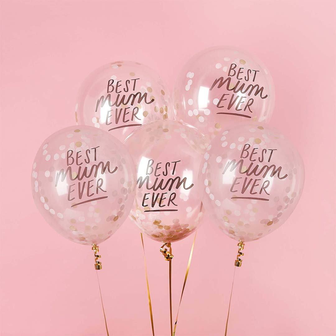 Balloons Best Mum Ever Mother's Day Balloons x 5
