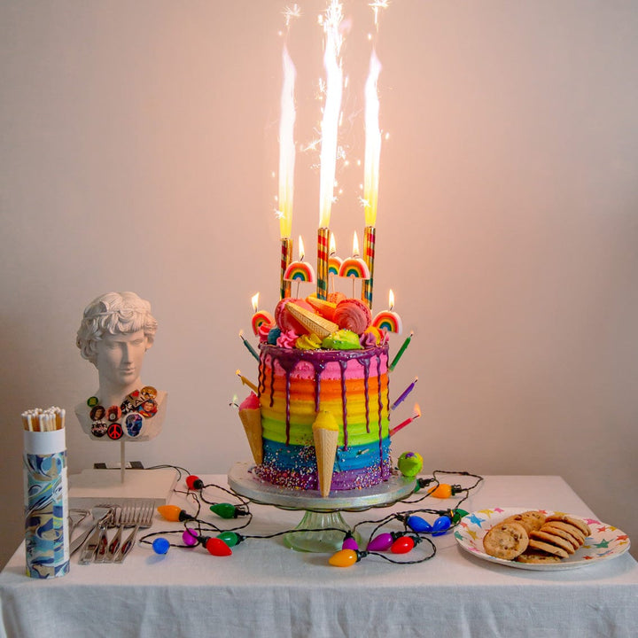 Birthday Brights Rainbow Cake Fountain fountain Birthday Brights Rainbow Cake Fountain