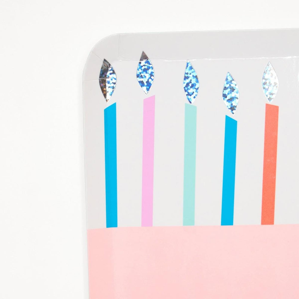 Birthday Cake Party Plates x 8 | Meri Meri Birthday Party party plates Birthday Cake Party Plates x 8