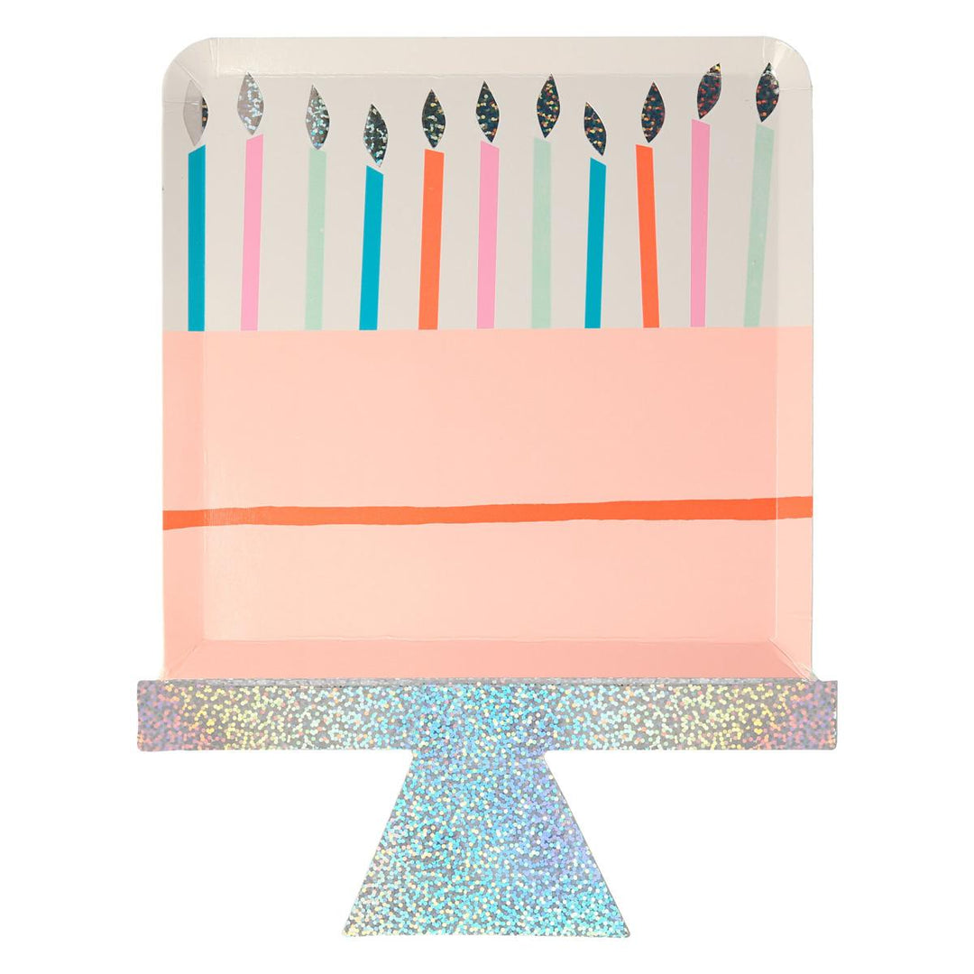 Birthday Cake Party Plates x 8 | Meri Meri Birthday Party party plates Birthday Cake Party Plates x 8