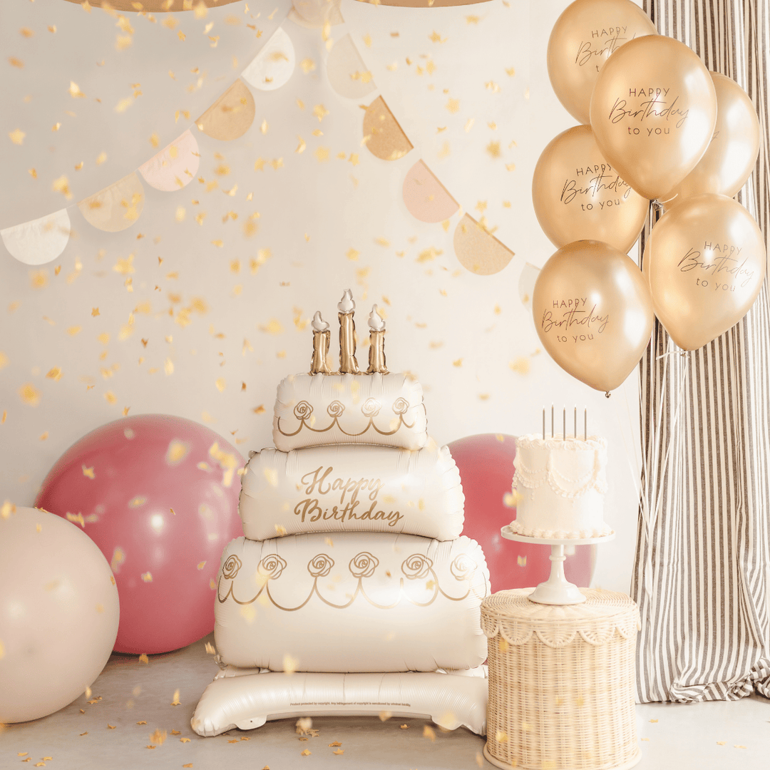 Birthday Cake Standing Foil Balloon Balloons Birthday Cake Standing Foil Balloon