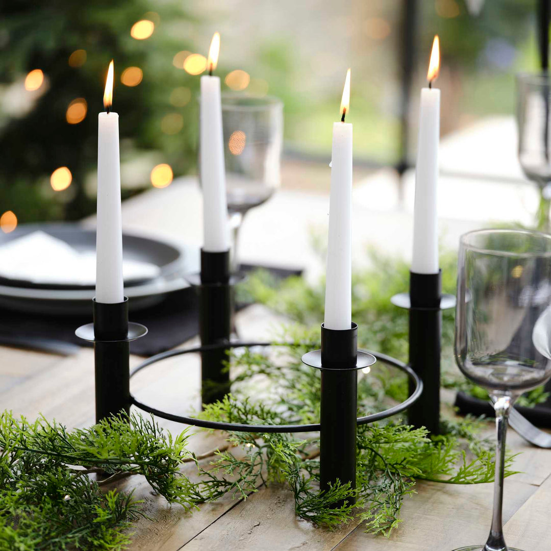 candle holder Black Candle Table Centrepiece