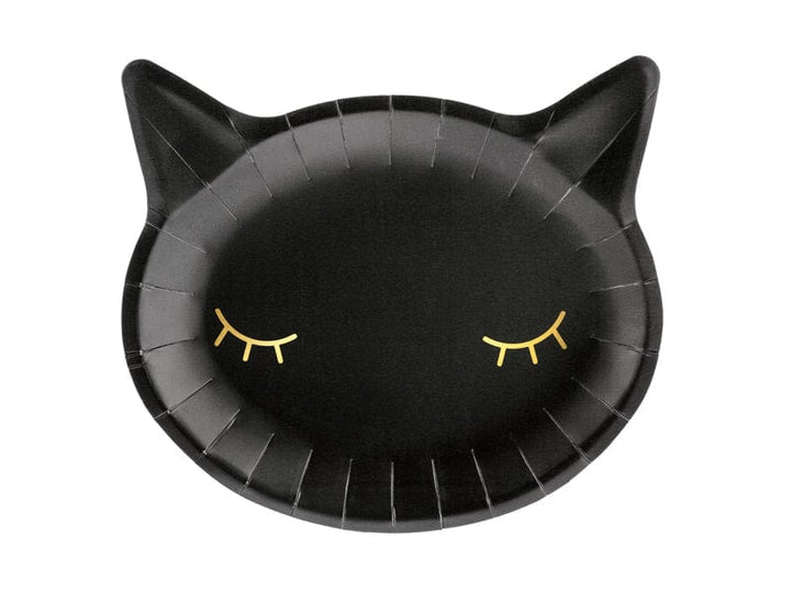 Disposable Plates Black Cat Paper Party Plates x 6