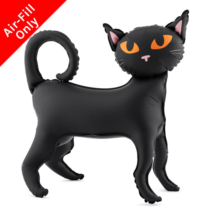 Black Cat Standing Foil Balloon (18 inch) Balloons Black Cat Standing Foil Balloon (18 inch) Default