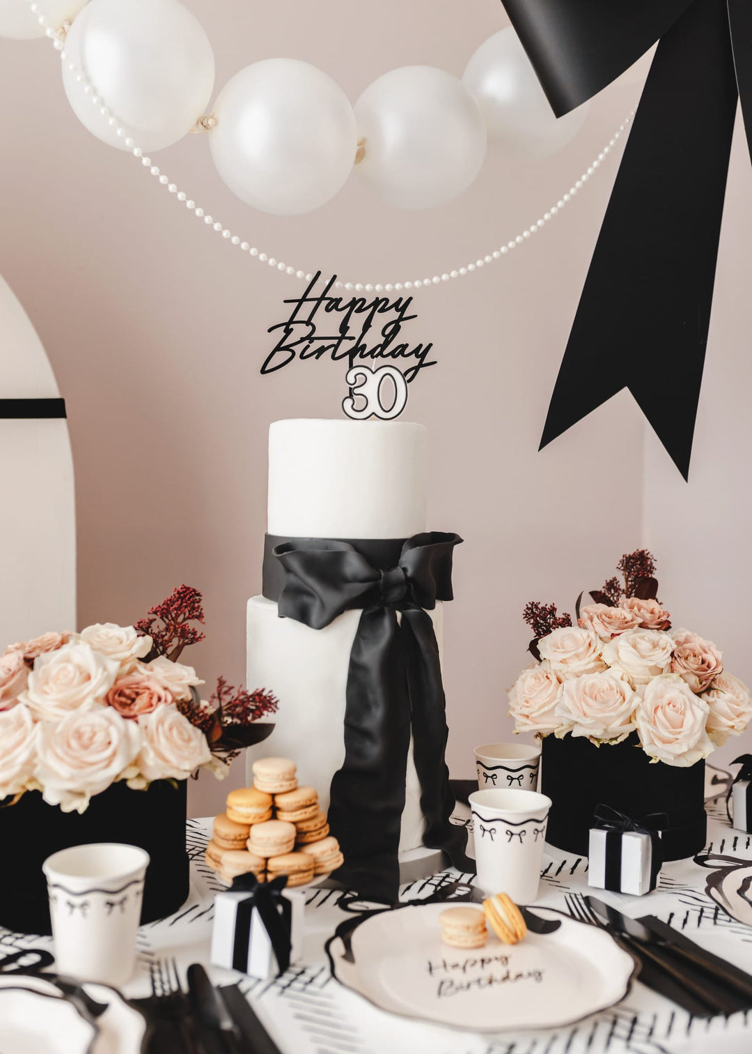 Black Happy Birthday Acrylic Cake Topper Cake Topper Black Happy Birthday Acrylic Cake Topper