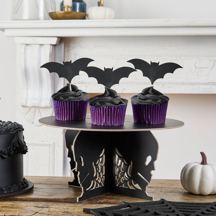 Black Skull Cake Stand cake stand Black Skull Cake Stand