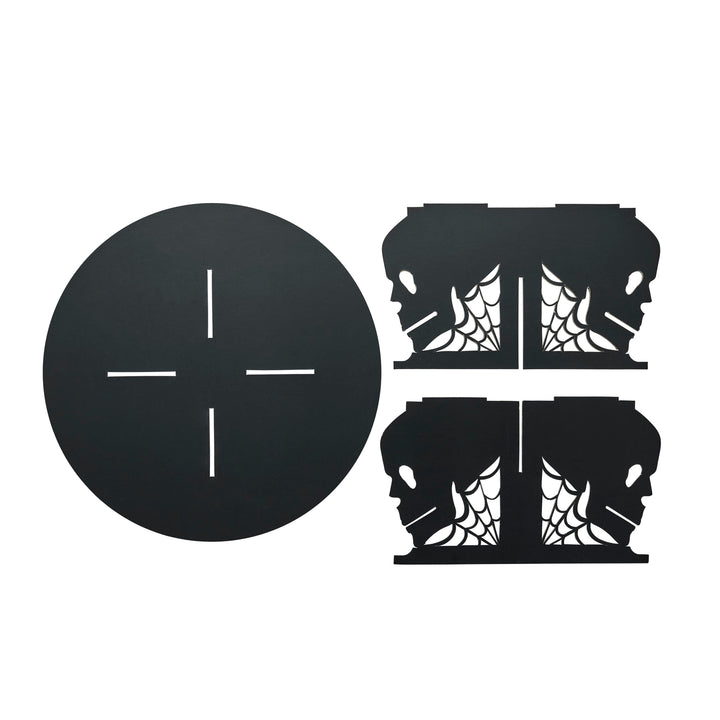 Black Skull Cake Stand cake stand Black Skull Cake Stand