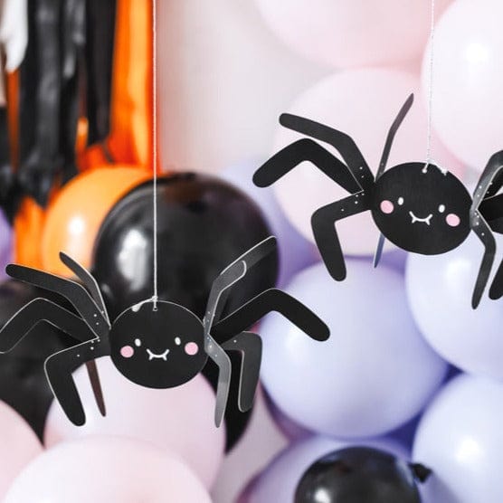 party decorations Black Spider Halloween Decorations x 5